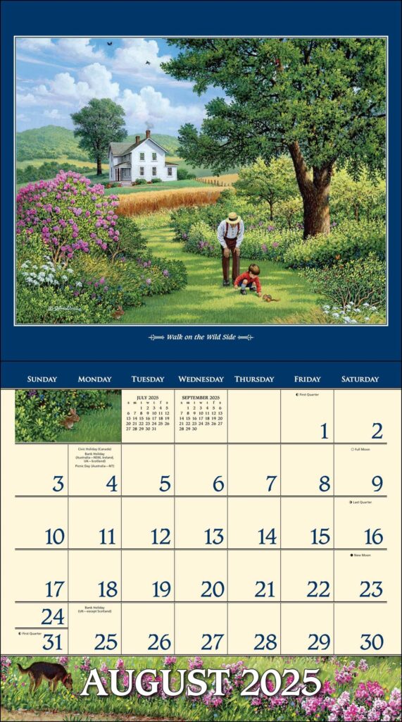 John Sloane s Country Seasons 2025 Deluxe Wall Calendar Book Summary 