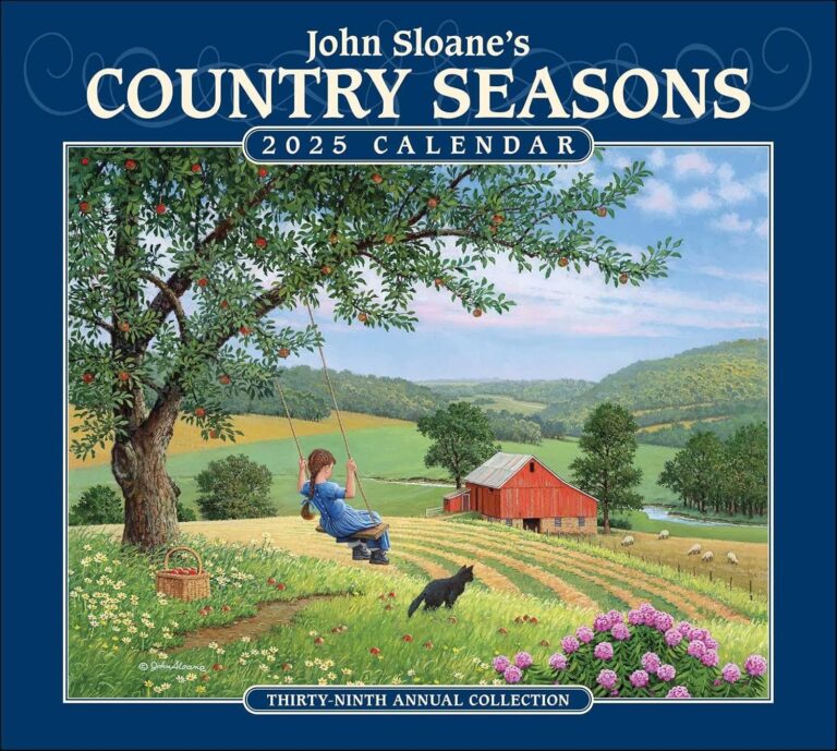 John Sloane s Country Seasons 2025 Deluxe Wall Calendar Sloane John 