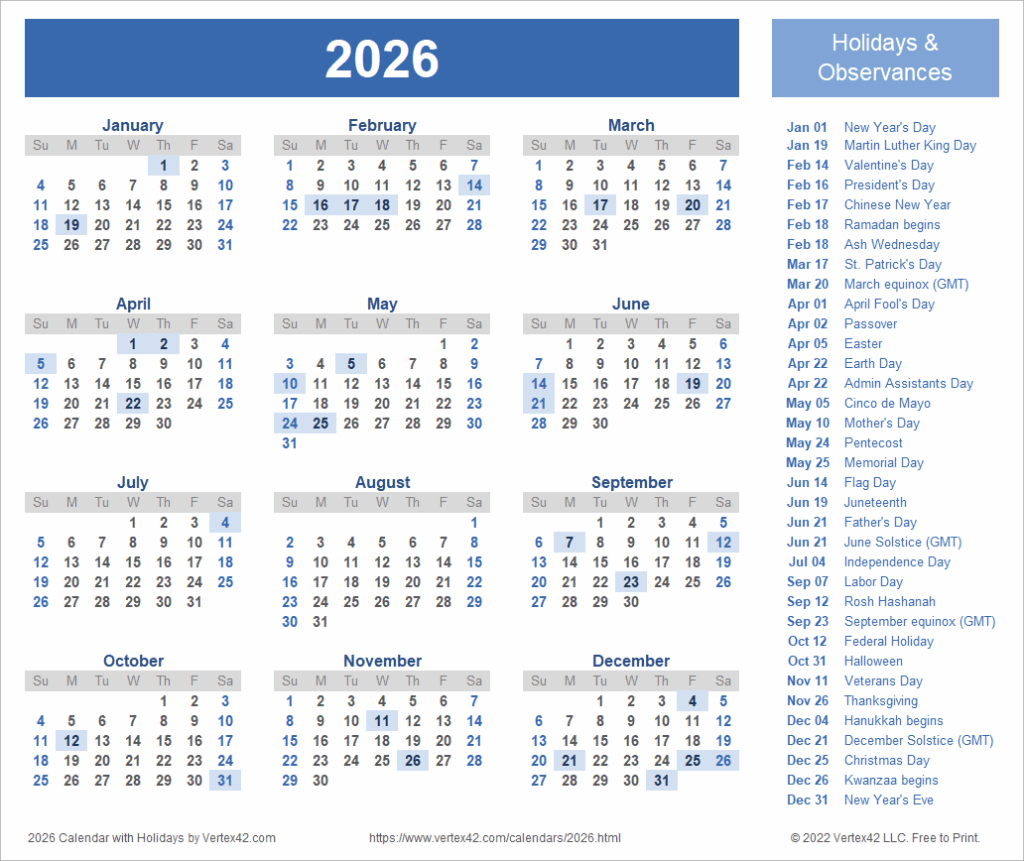National Day Calendar March 20 2025 2026 Alfred T Andreasen