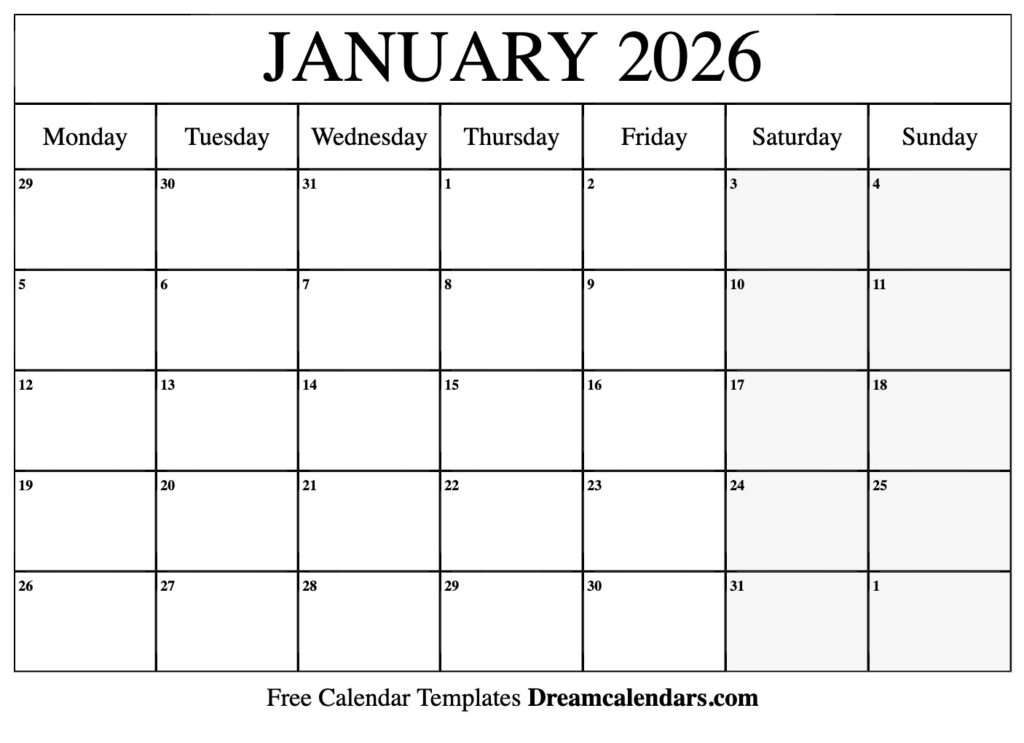 Navigating Time A Comprehensive Guide To The January 2026 Calendar 