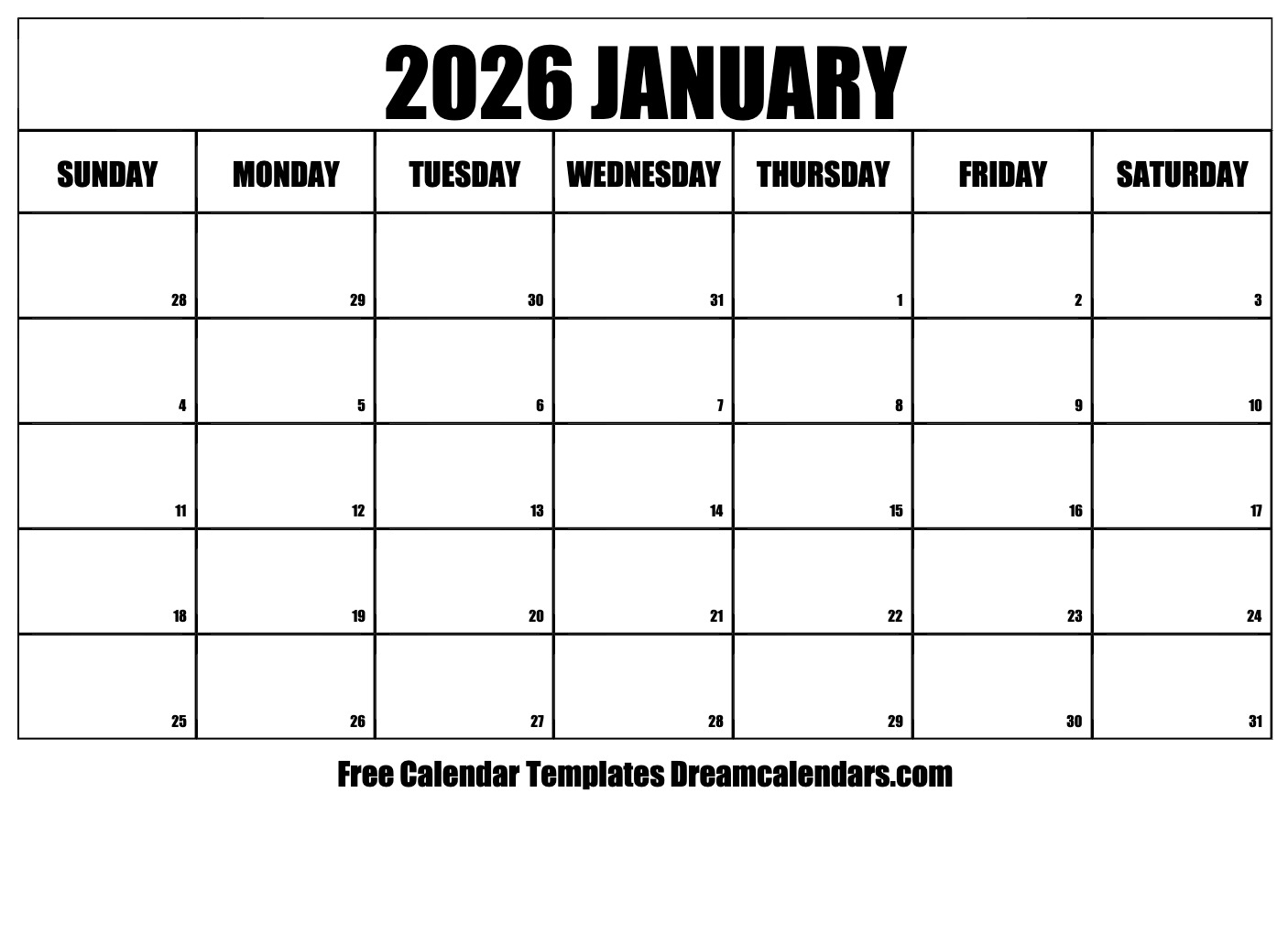 Navigating Time A Guide To The Printable Monthly Calendar For January