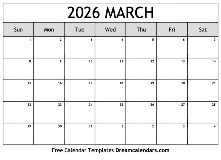 Navigating Time The Importance And Utility Of A 2026 March Printable 