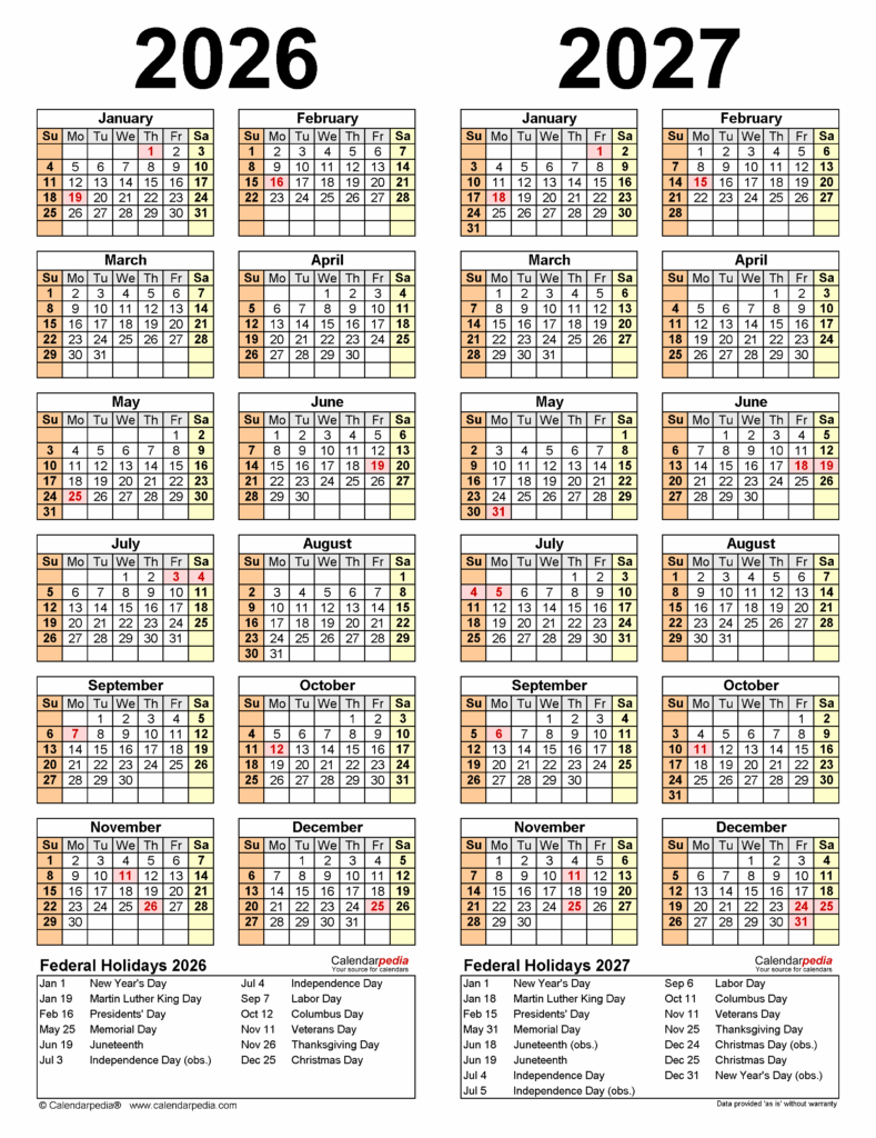 Navigating Time The Importance Of Printable Calendars In The Years 