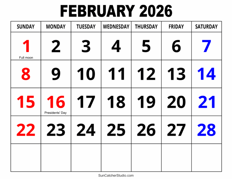 Printable February 2026 Calendar Free Printable Calen Vrogue co