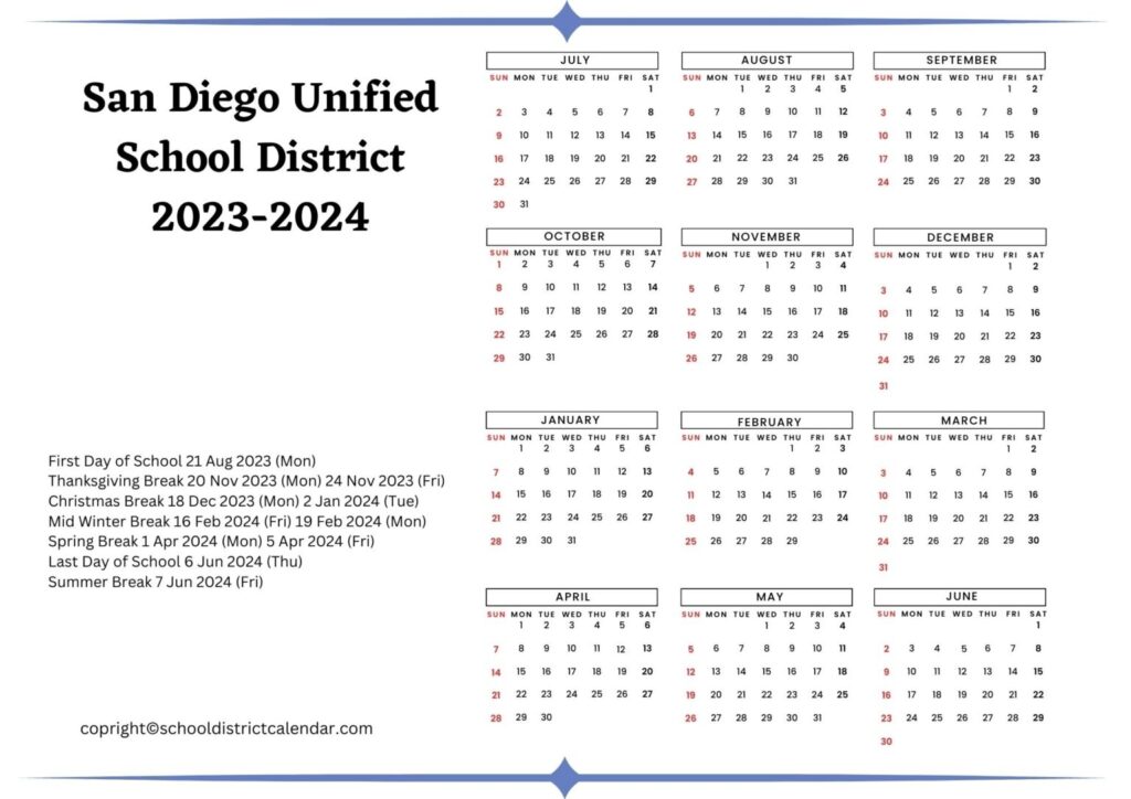 San Diego State Calendar Megen Carline