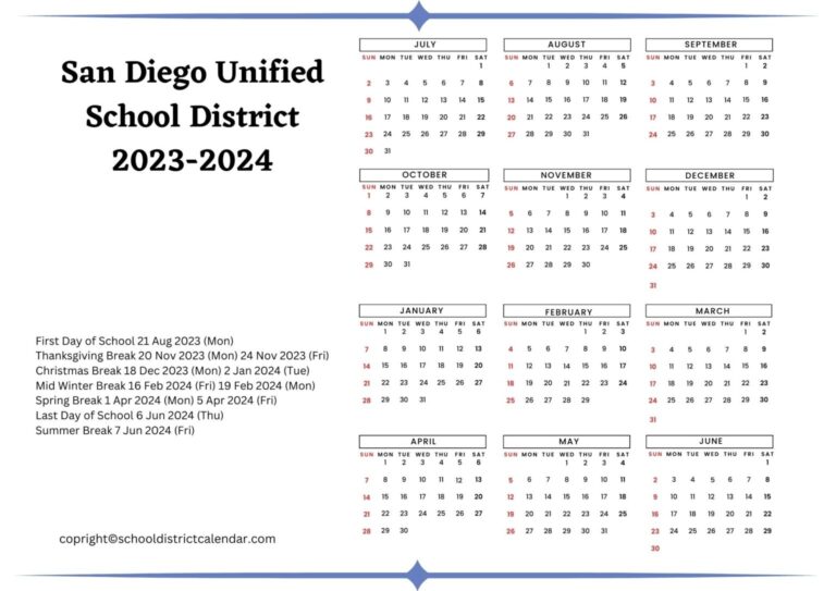 San Diego State Calendar Megen Carline
