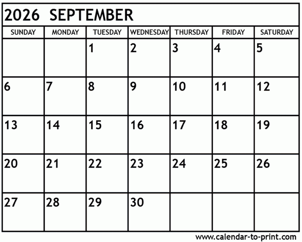 September 2026 Afghanistan Printable Calendar We Love Printables