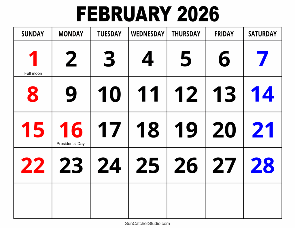 The February 2026 Calendar A Visual Guide To Organization And 