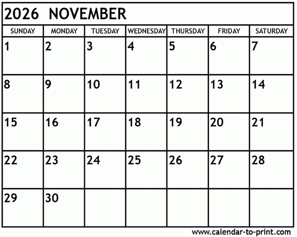The Significance Of A November 2026 Calendar Icon Navigating Time And 