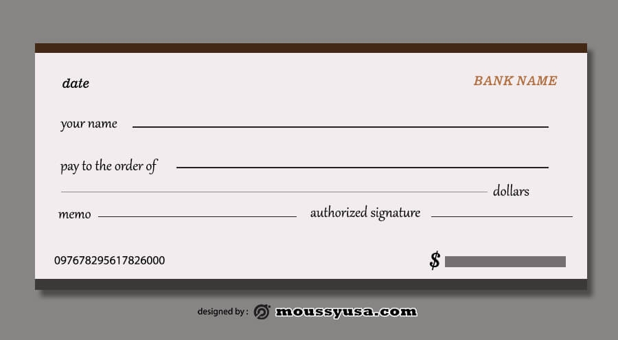 10 Blank Check Template Free Psd Mous Syusa