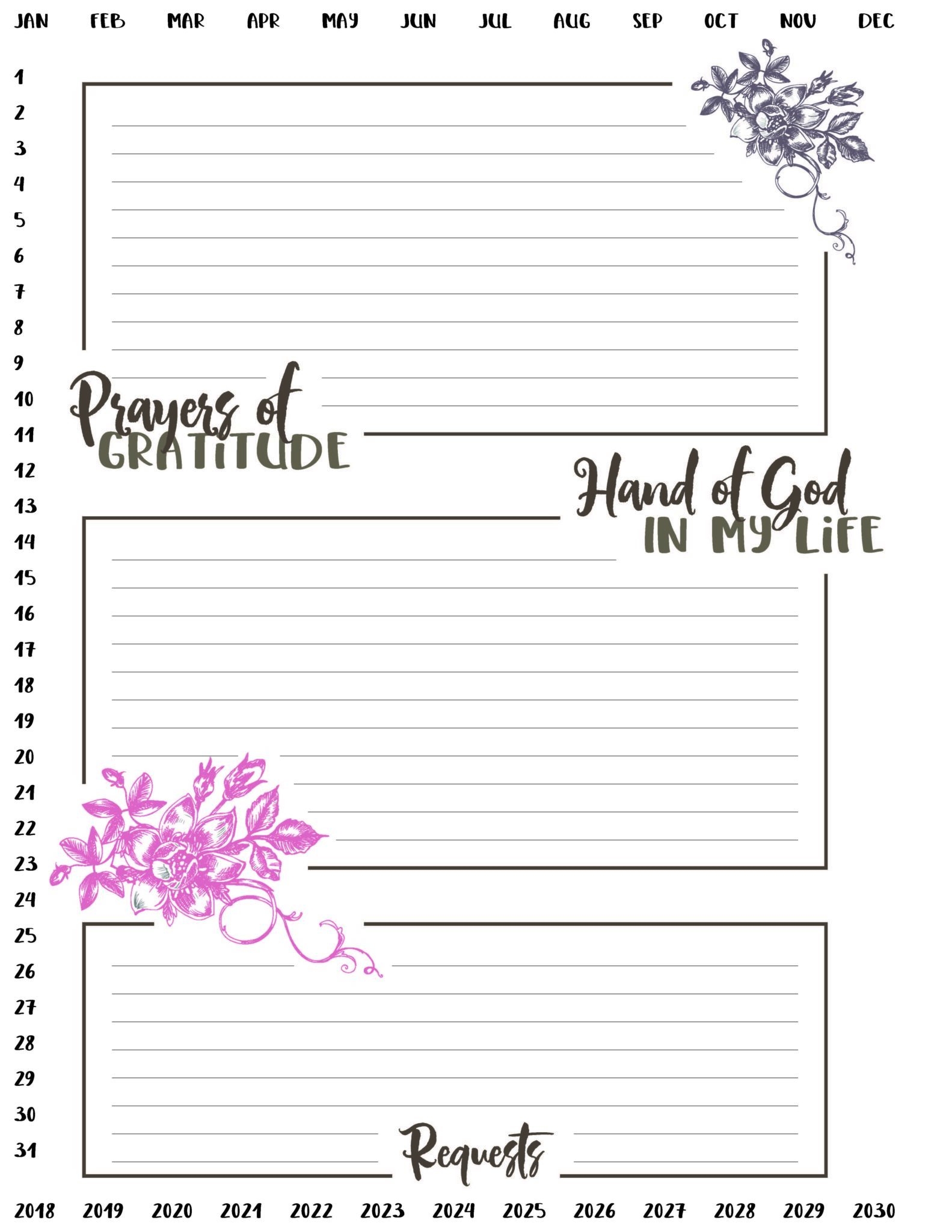 15 Printable Prayer Journal Templates For 2021 Happier Human