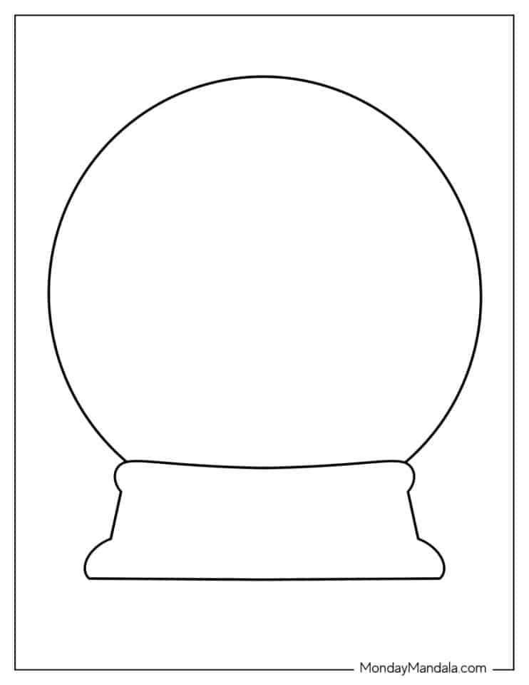 24 Snow Globe Templates Free PDF Printables 