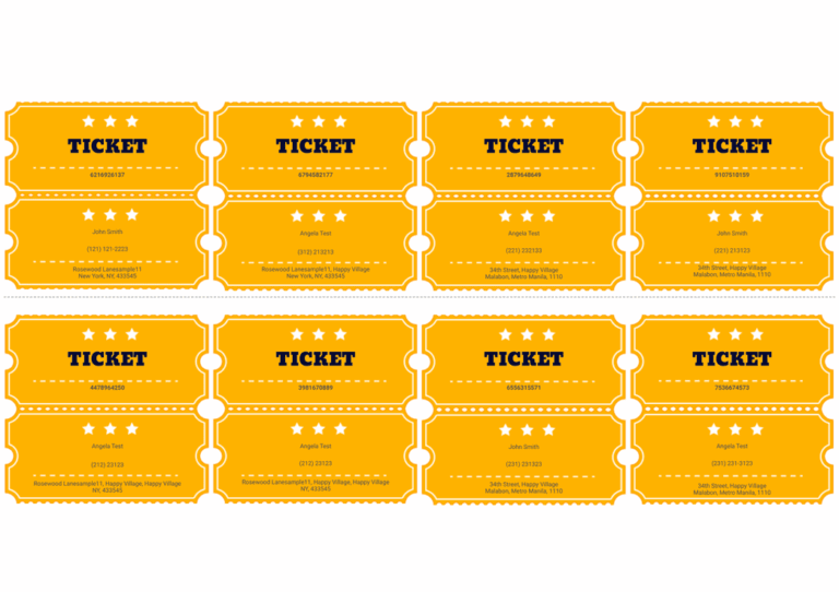 30 Free And Customizable Ticket Templates For Any Event Jotform 