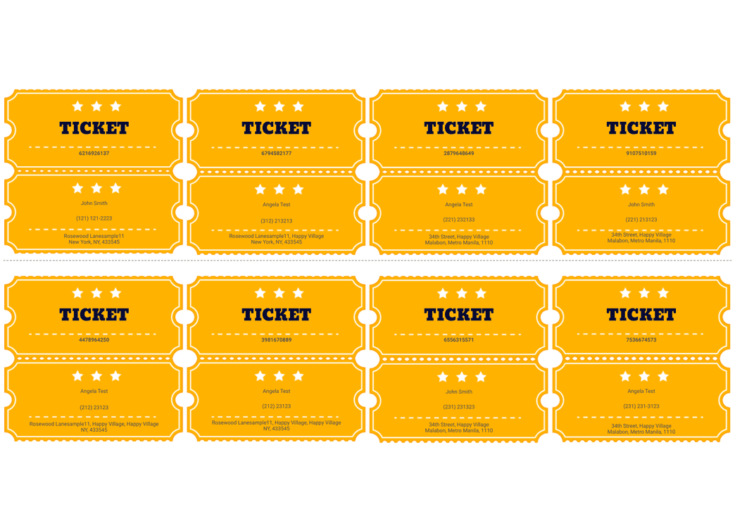 30 Free And Customizable Ticket Templates For Any Event Jotform