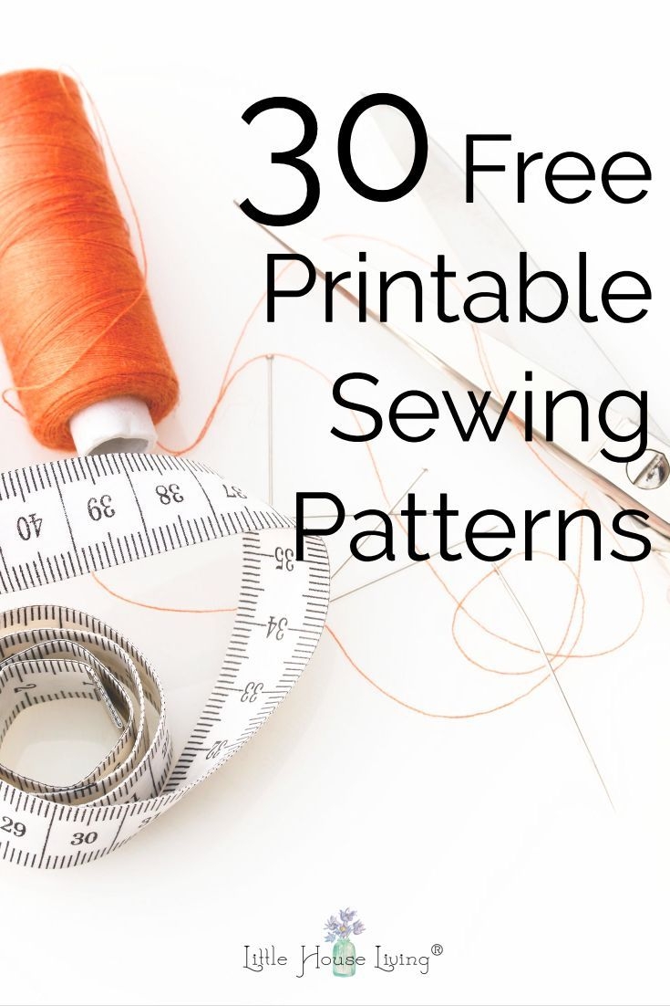 30 Free Printable Sewing Patterns And Tutorials Free Printable Sewing 
