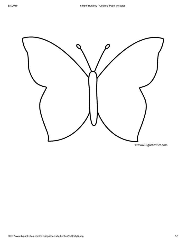 50 Printable Cut Out Butterfly Templates TemplateLab