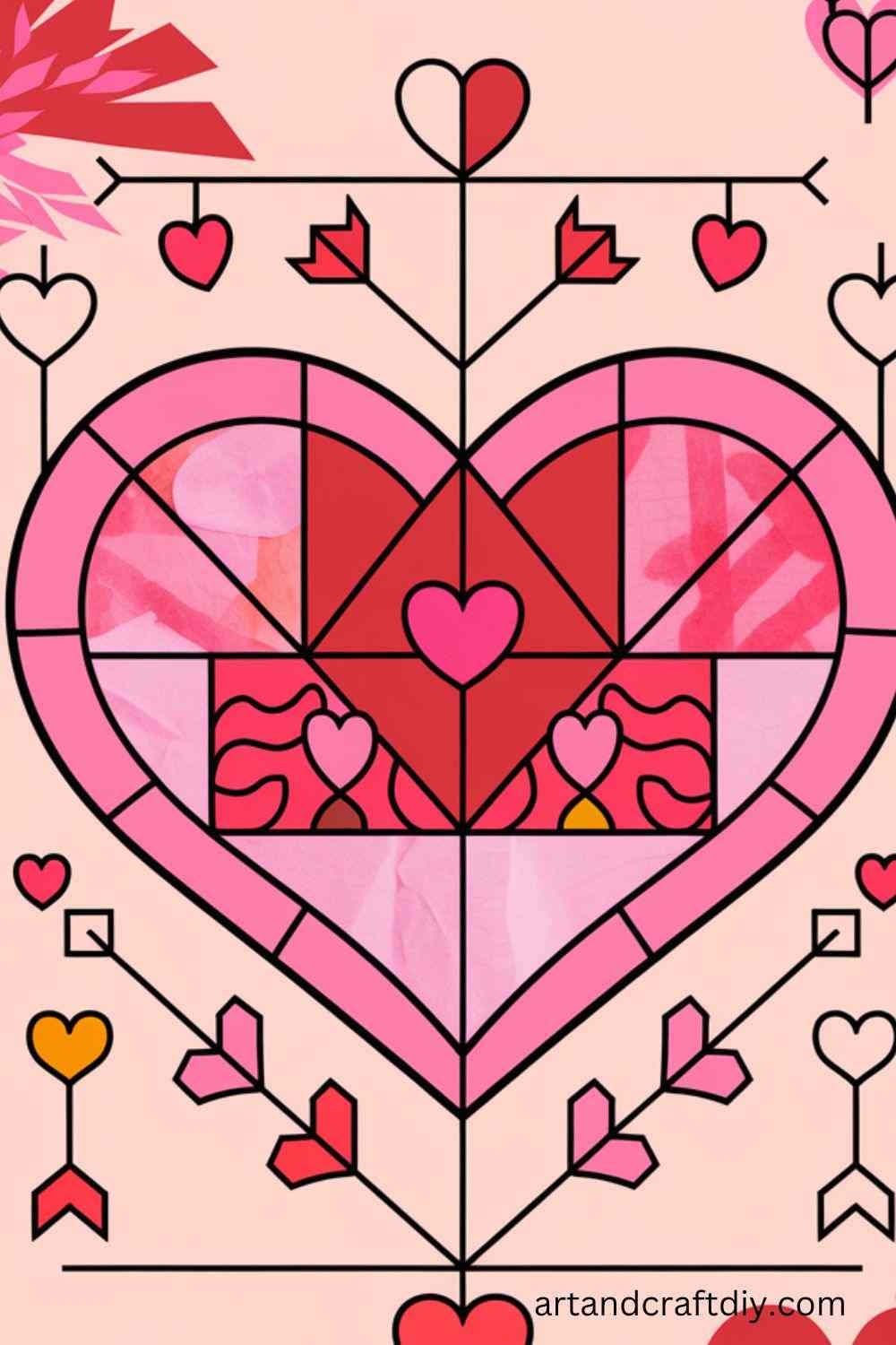 66 Simple Printable Valentine Craft Templates DIY Art And Crafts 