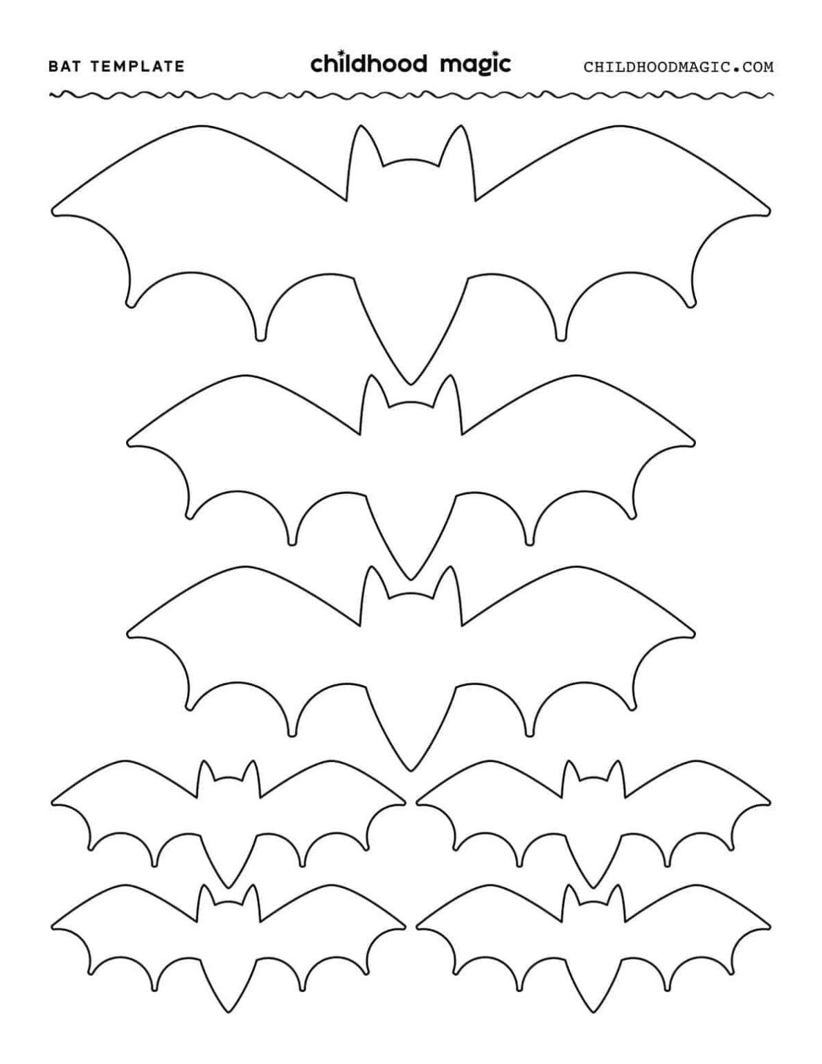 Printable Bat Template: Create Spooky Crafts with Ease - template ...