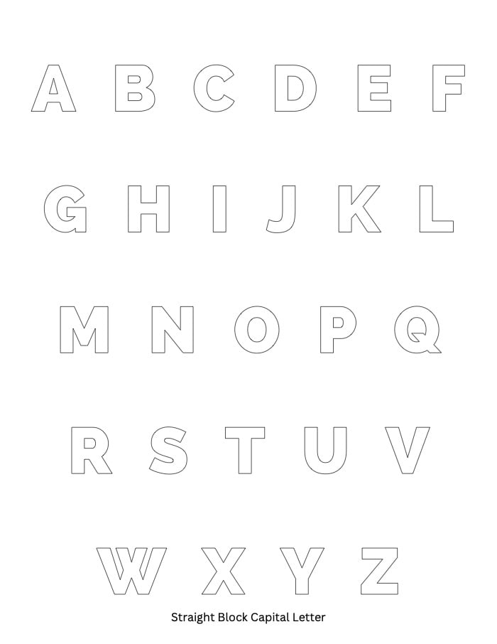 Bubble Letter Template Free Printable Infoupdate