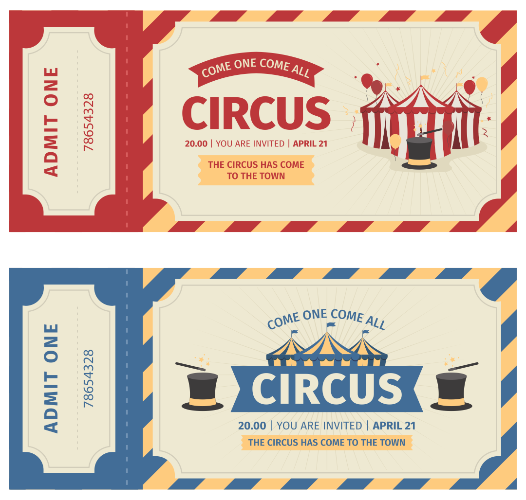 Carnival Ticket Templates 10 Free PDF Printables Printablee