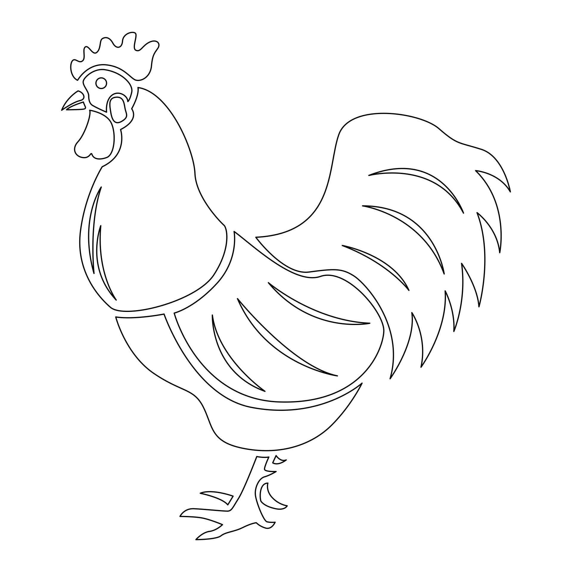 Chicken Printable Template Printable Free Templates