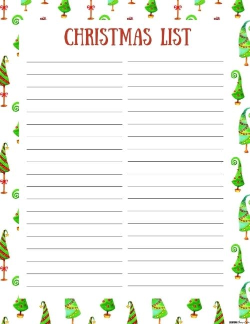 Christmas Wish List Printable Template For Kids Editable 47 OFF