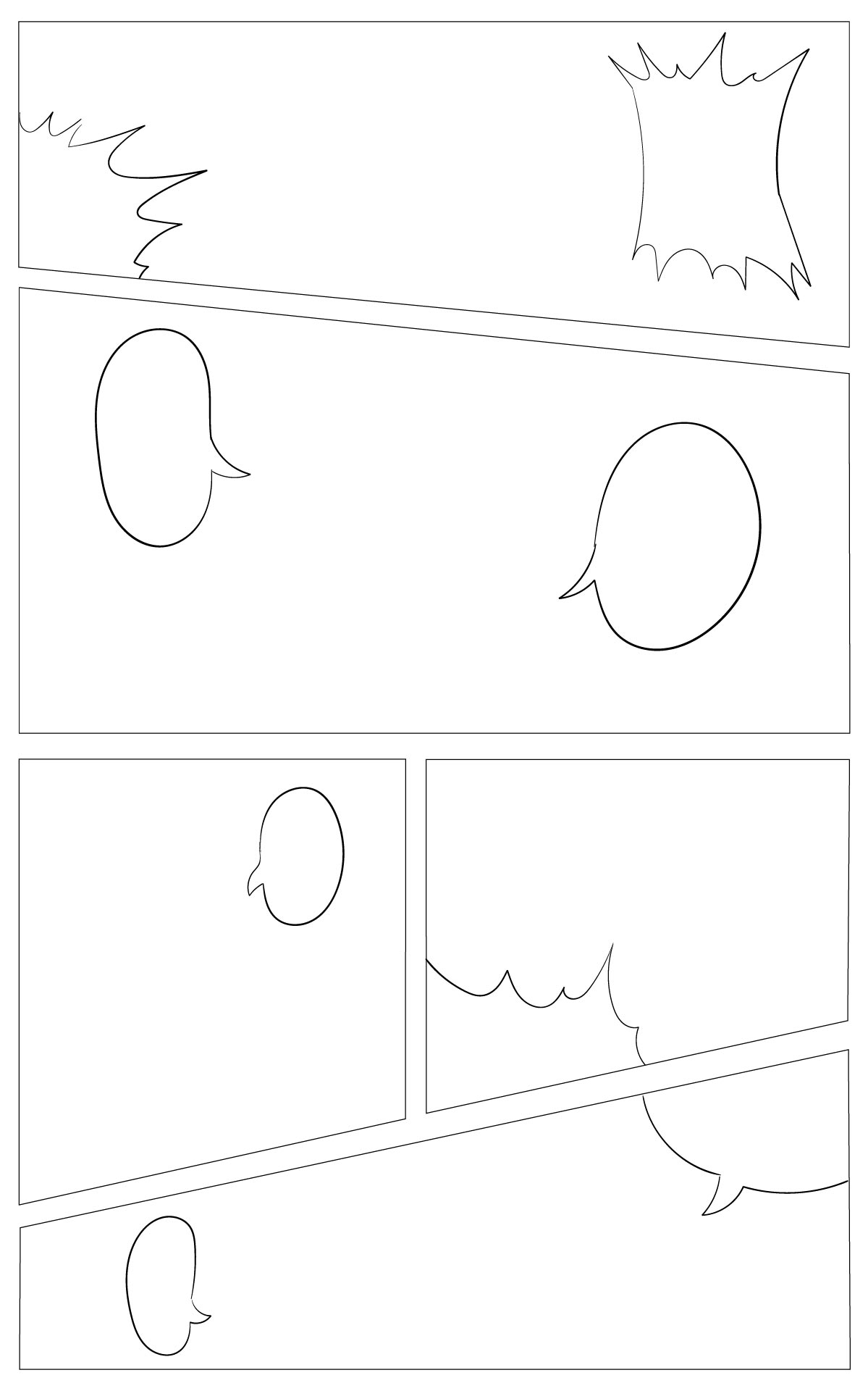 Comic Book Template Printable Locedjungle