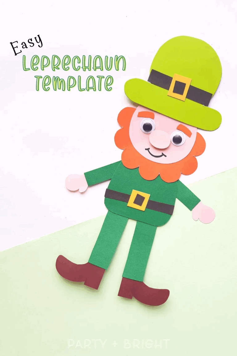 Crafty Fun For St Patrick 39 s Day Free Printable Leprechaun Template 