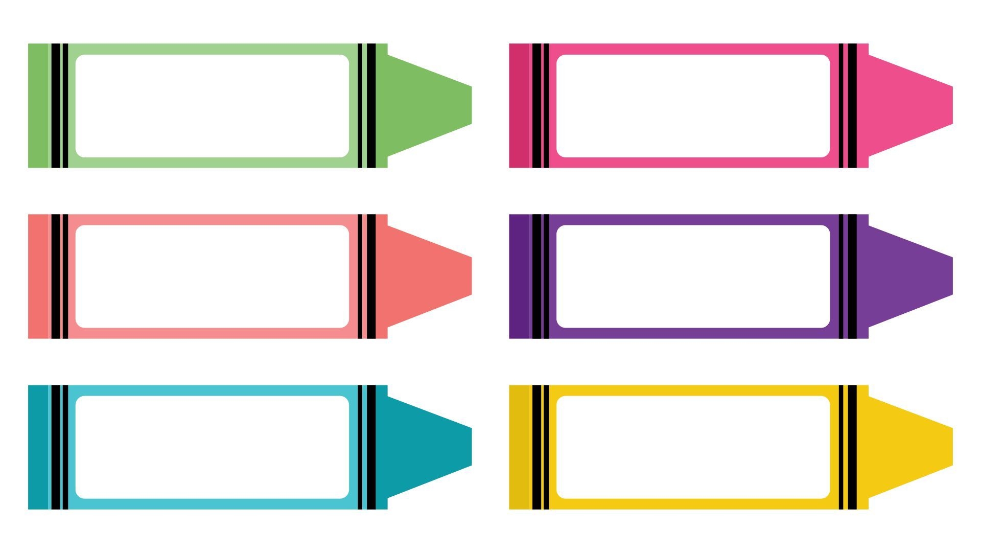 Crayon Printable Template Best Templates Resources