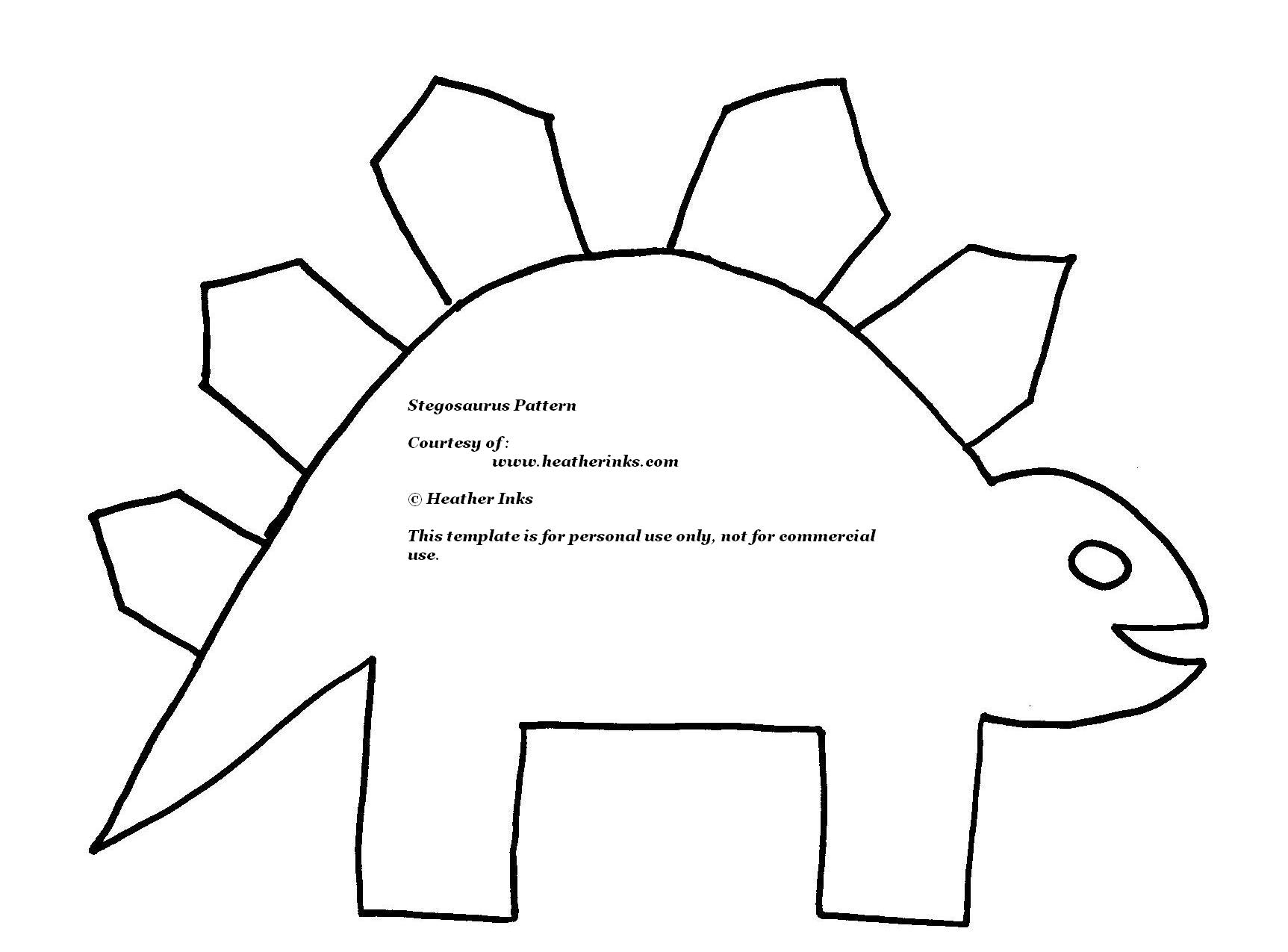 Dinosaur Template Printable Free