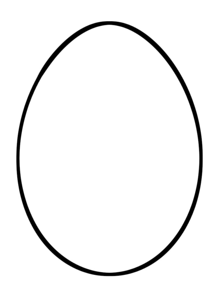 Easter Egg Template Printable ClipArt Best