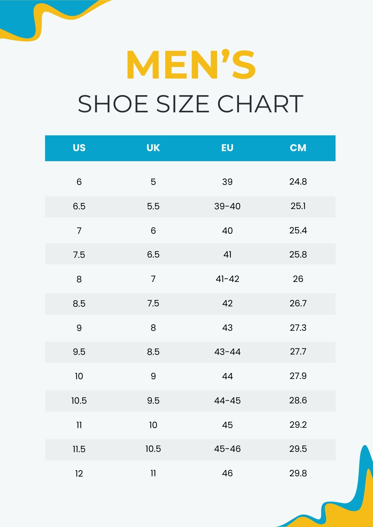Editable Shoe Templates In PDF To Download