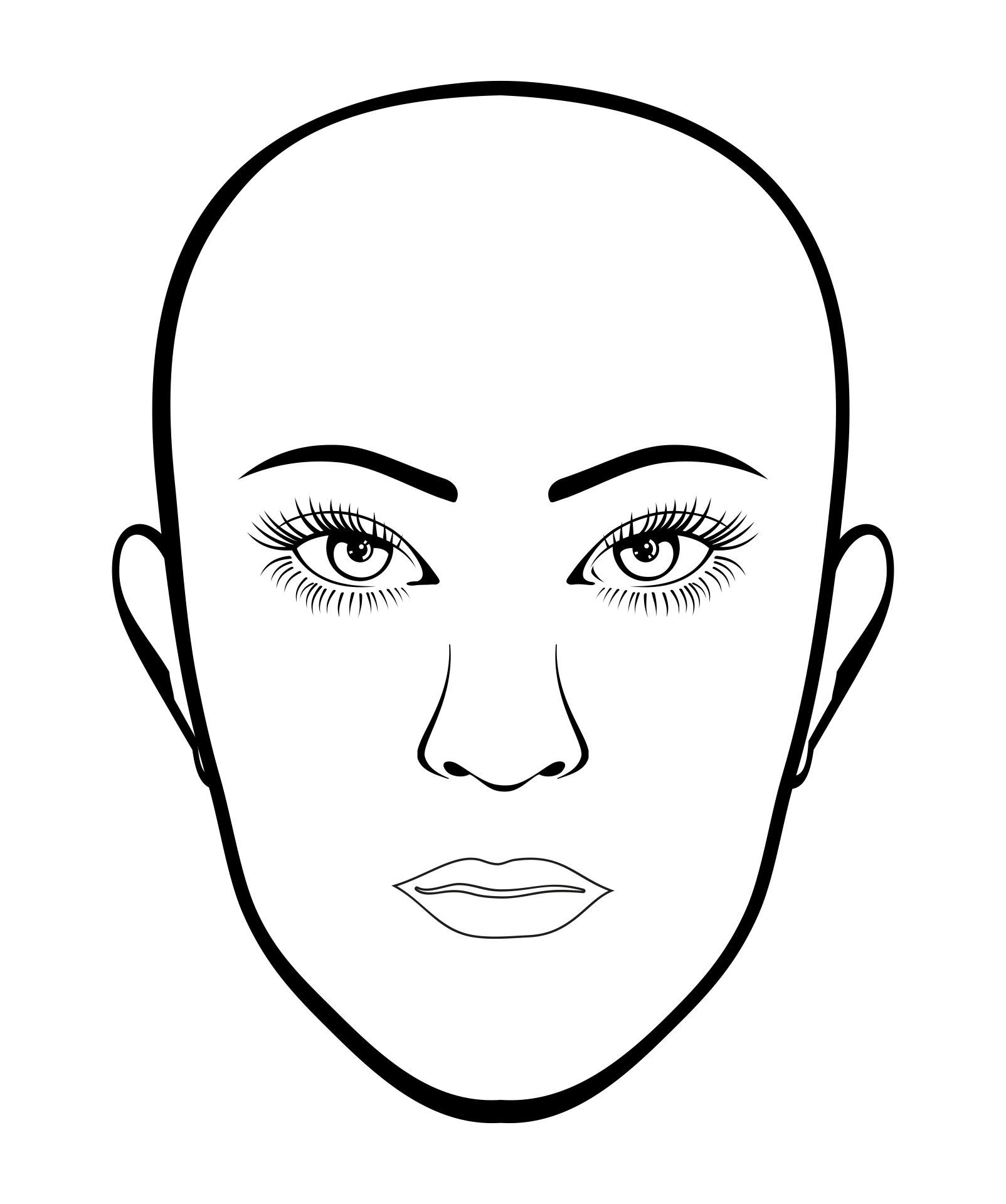 Face Template Printable Content Calendar Template