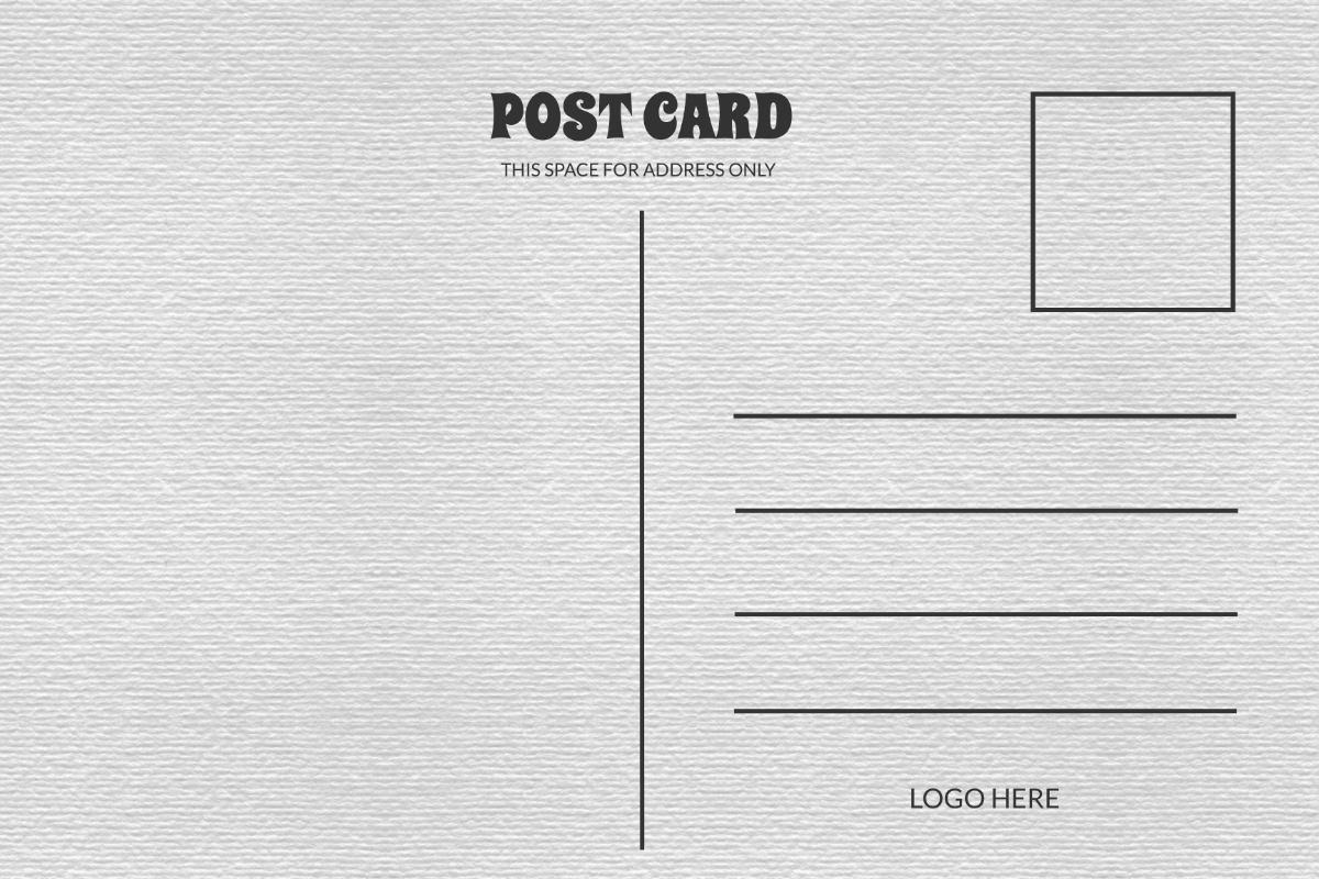 Free Blank Printable Postcard Template To Edit Online