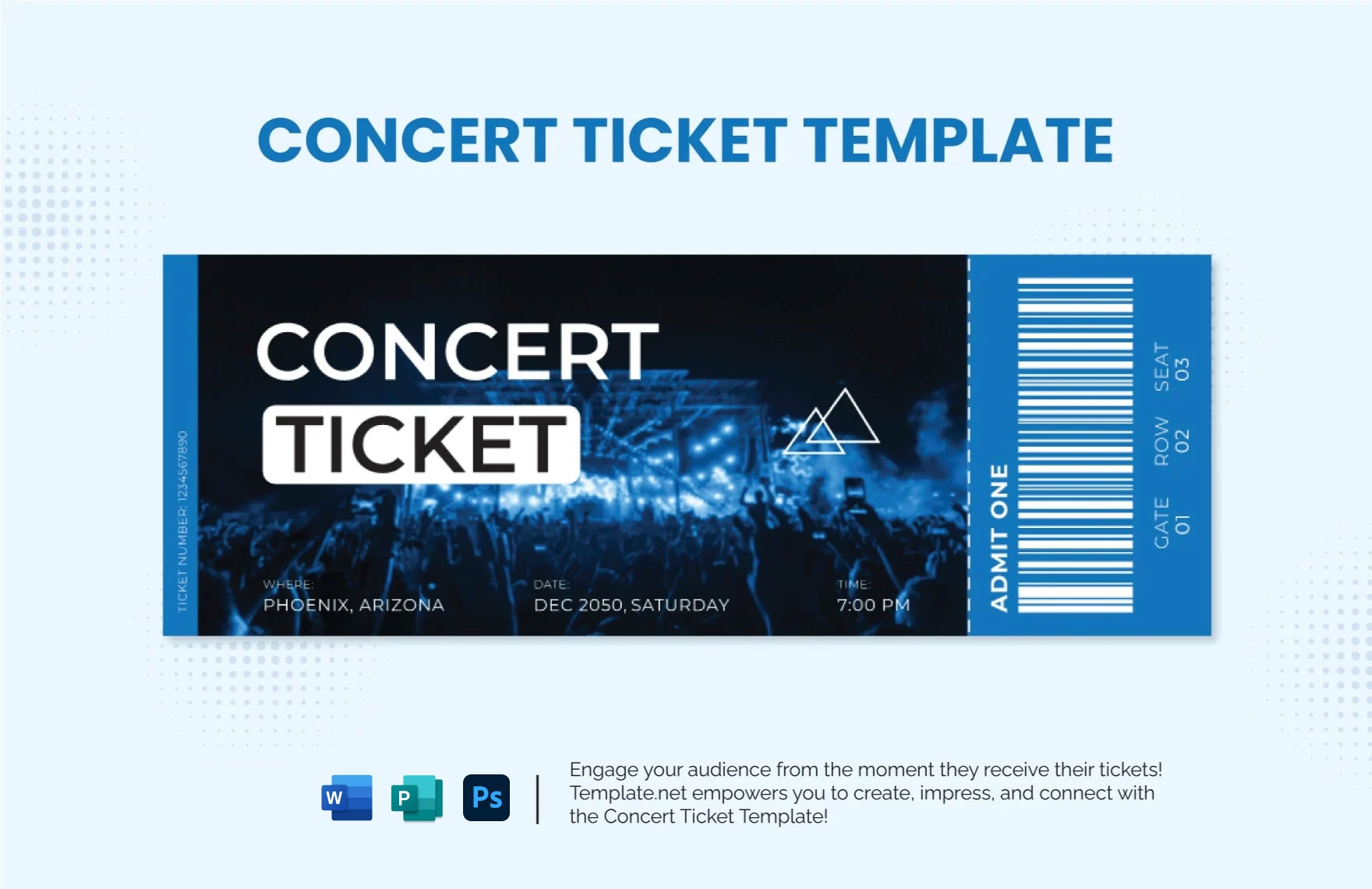 Free Concert Ticket Printable Template Easy Fun Printables For 