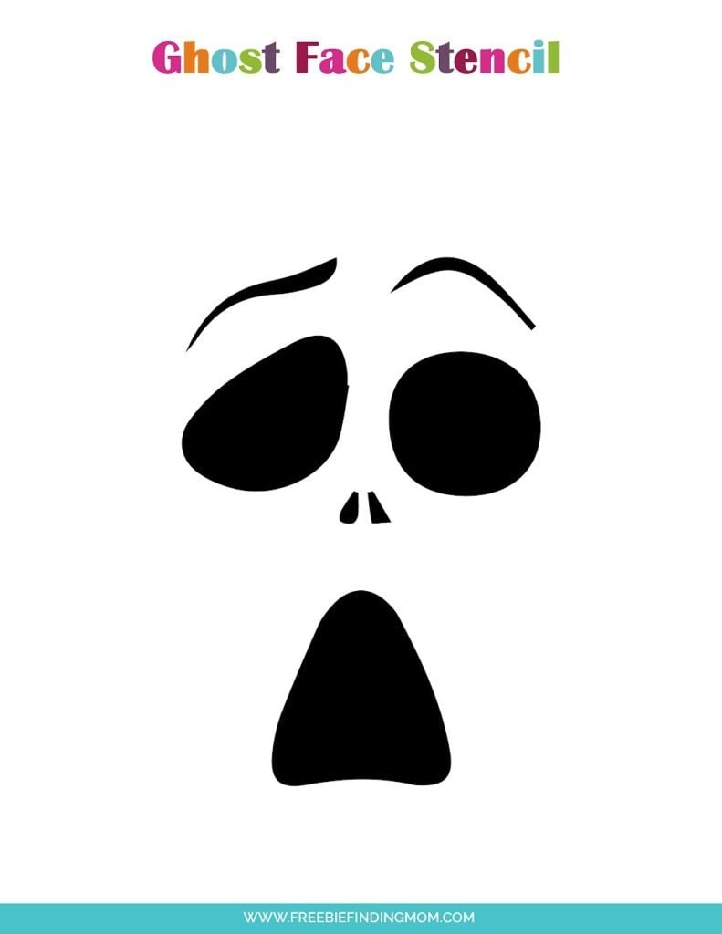 Free Downloadable Stencils Ghost Face Pumpkin For Carving