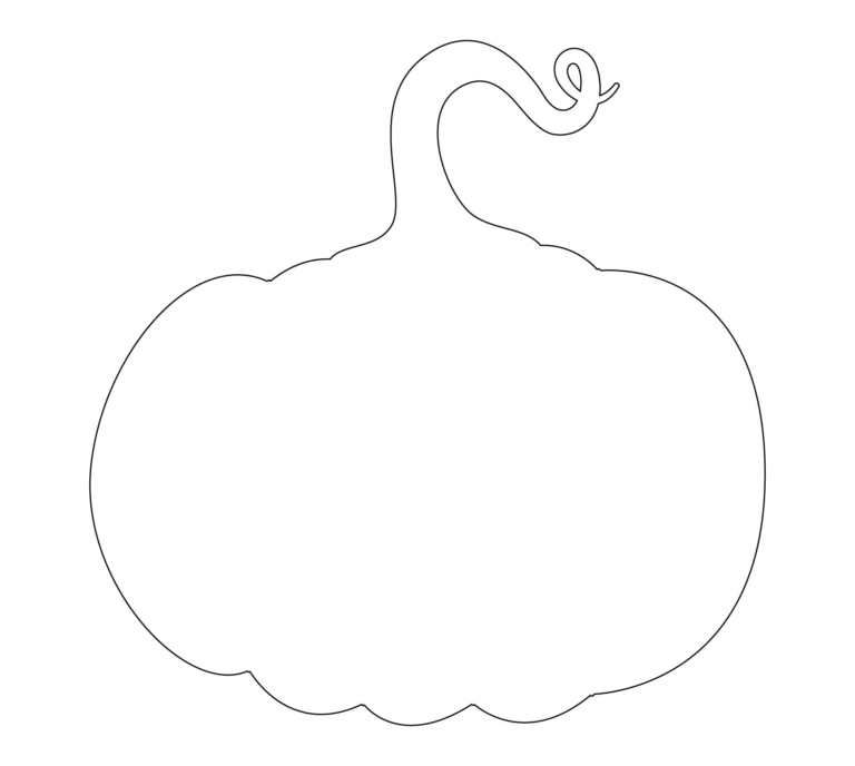Free Large Pumpkin Template Printable Fun Fall Craft Printables For 