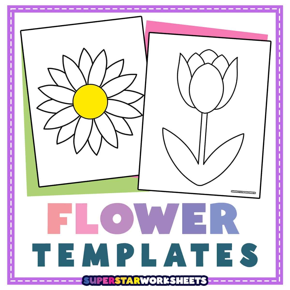 Free Printable 3D Flower Template Template Samples