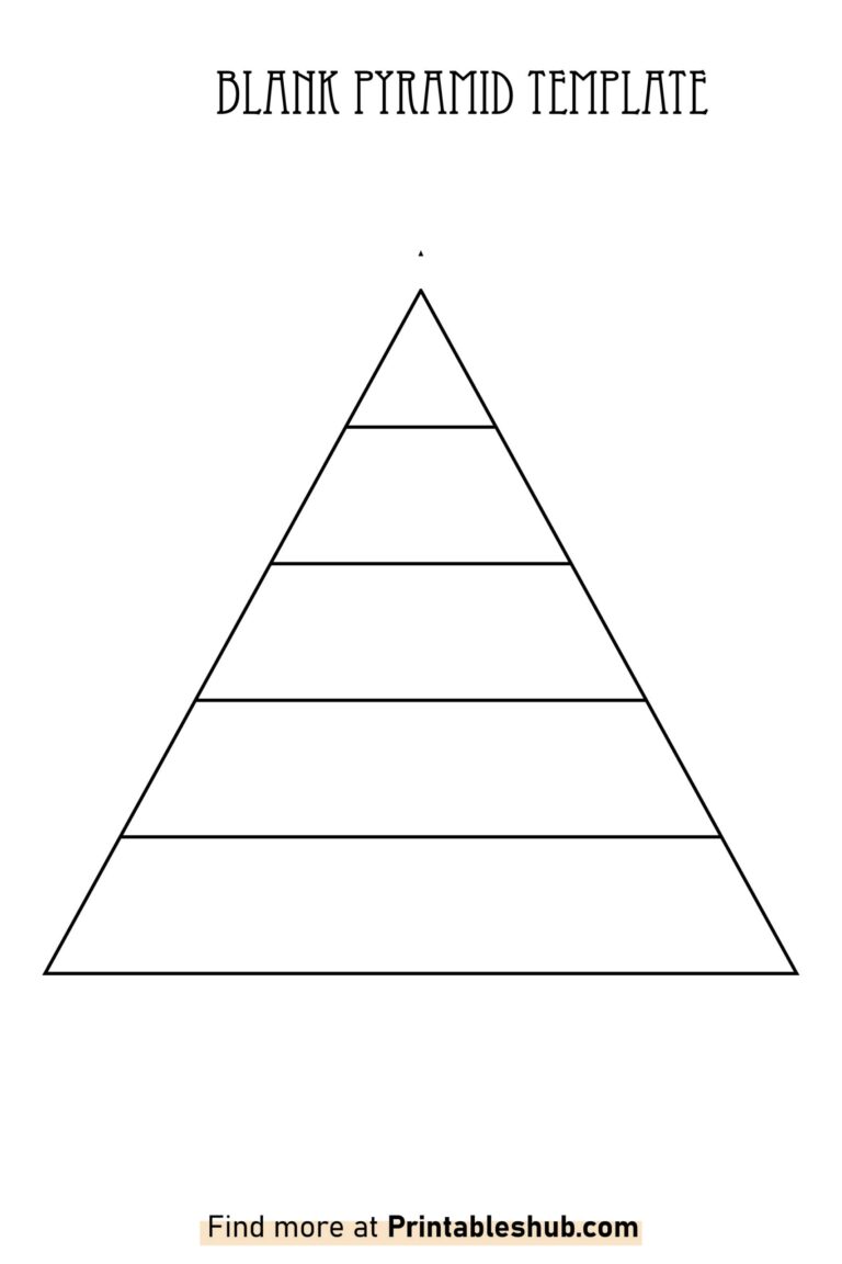 Free Printable Blank Pyramid Templates PDF Included Printables Hub