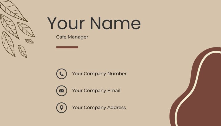 Free Printable Business Card Template Edit Online Download Example 