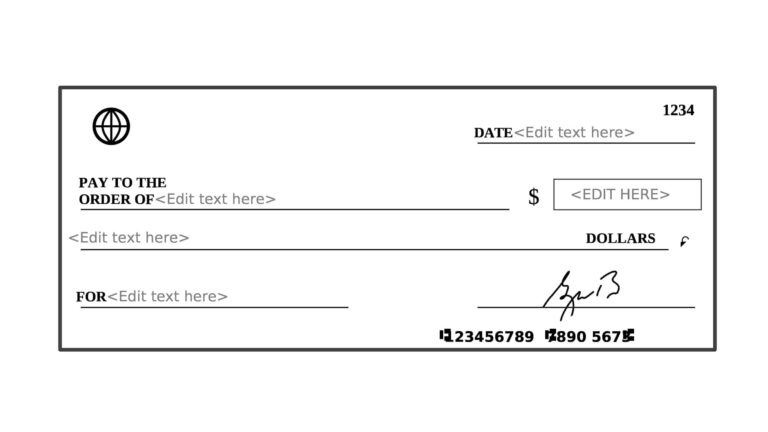 Free Printable Check Template Example Layout Excel PDF