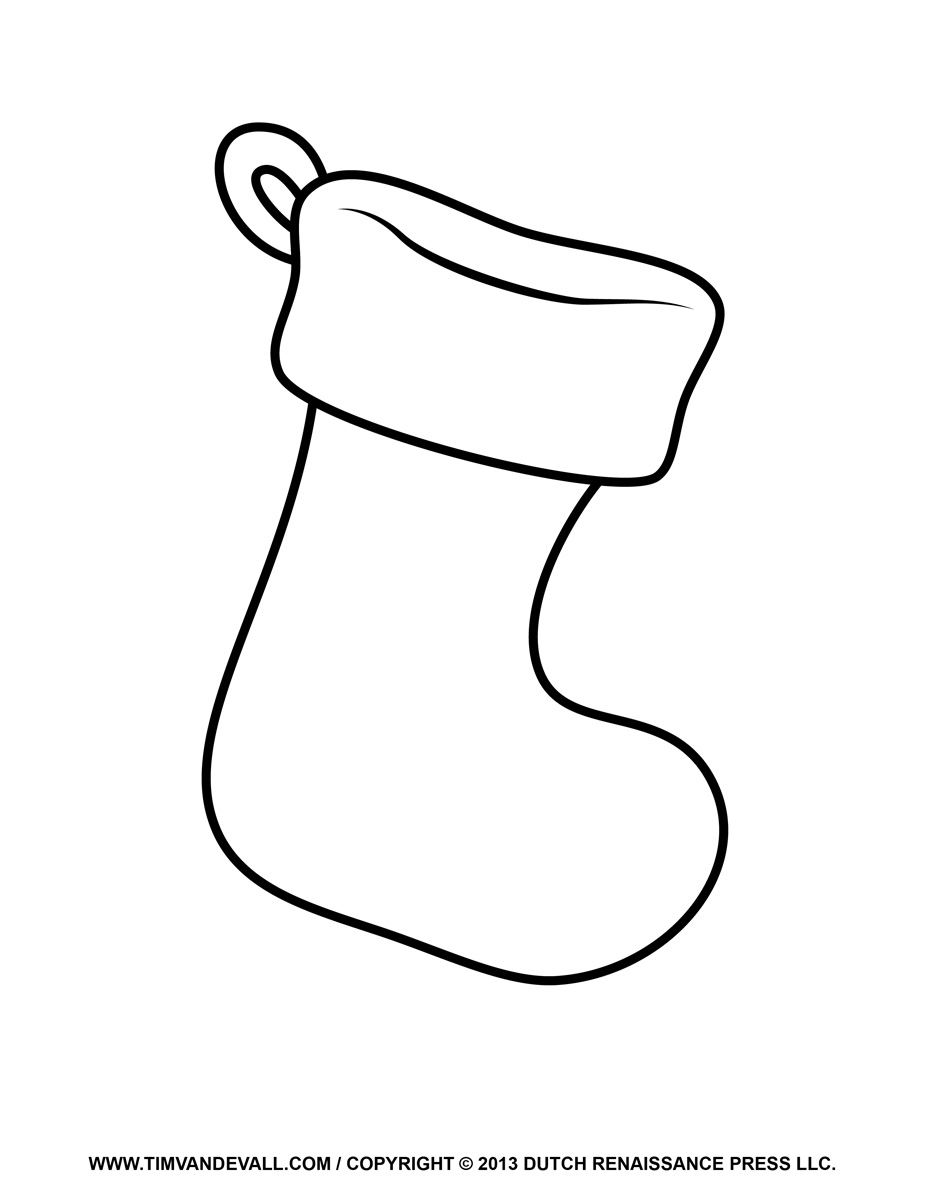 Free Printable Christmas Stocking Template Free Printable