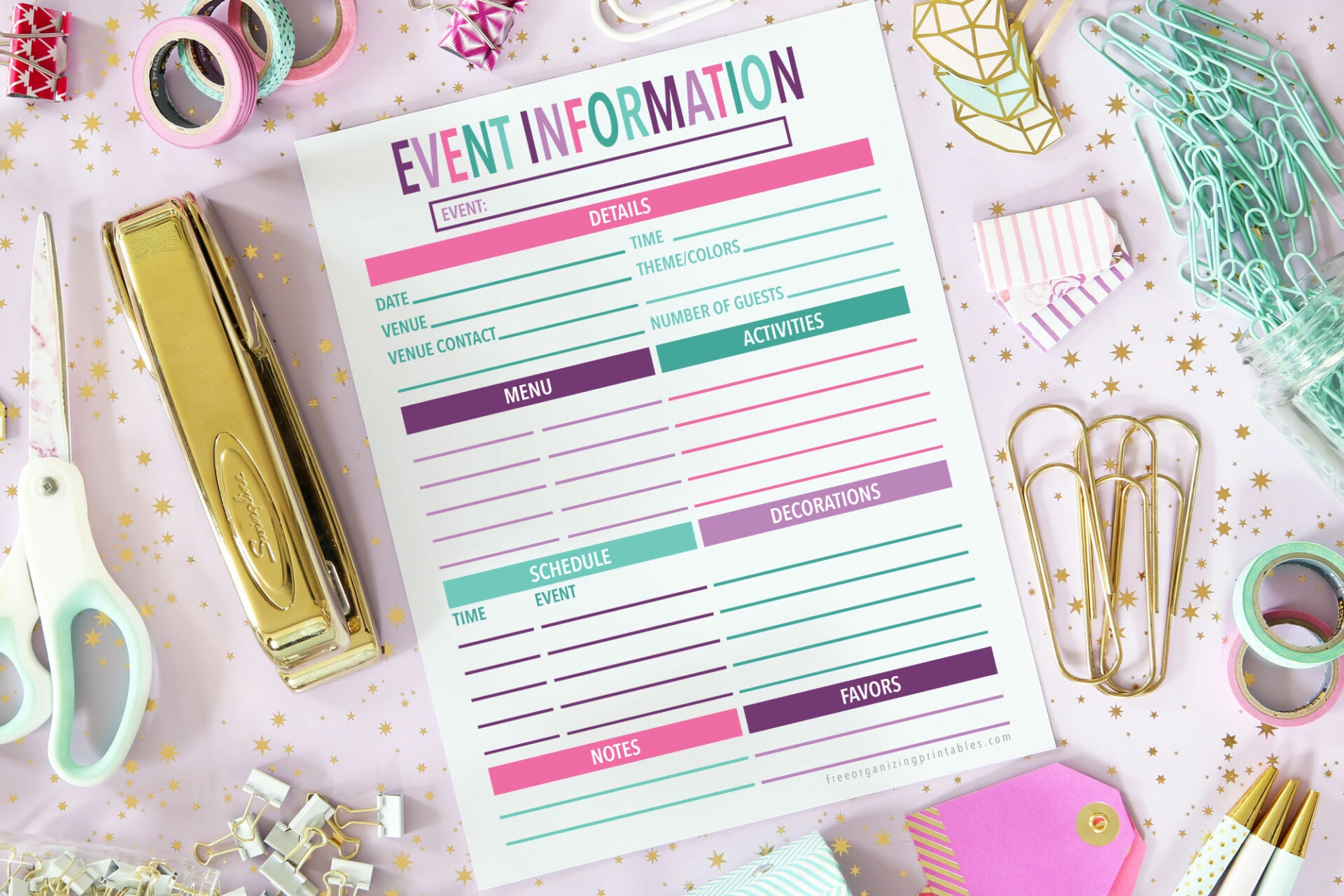 Free Printable Event Planning Template Checklist Printables For Everyone