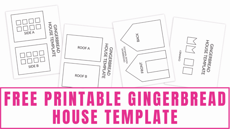 Free Printable Gingerbread House Template Freebie Finding Mom 