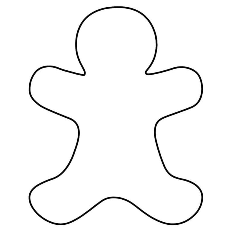 Free Printable Gingerbread Man Template Daily Printables Printable 