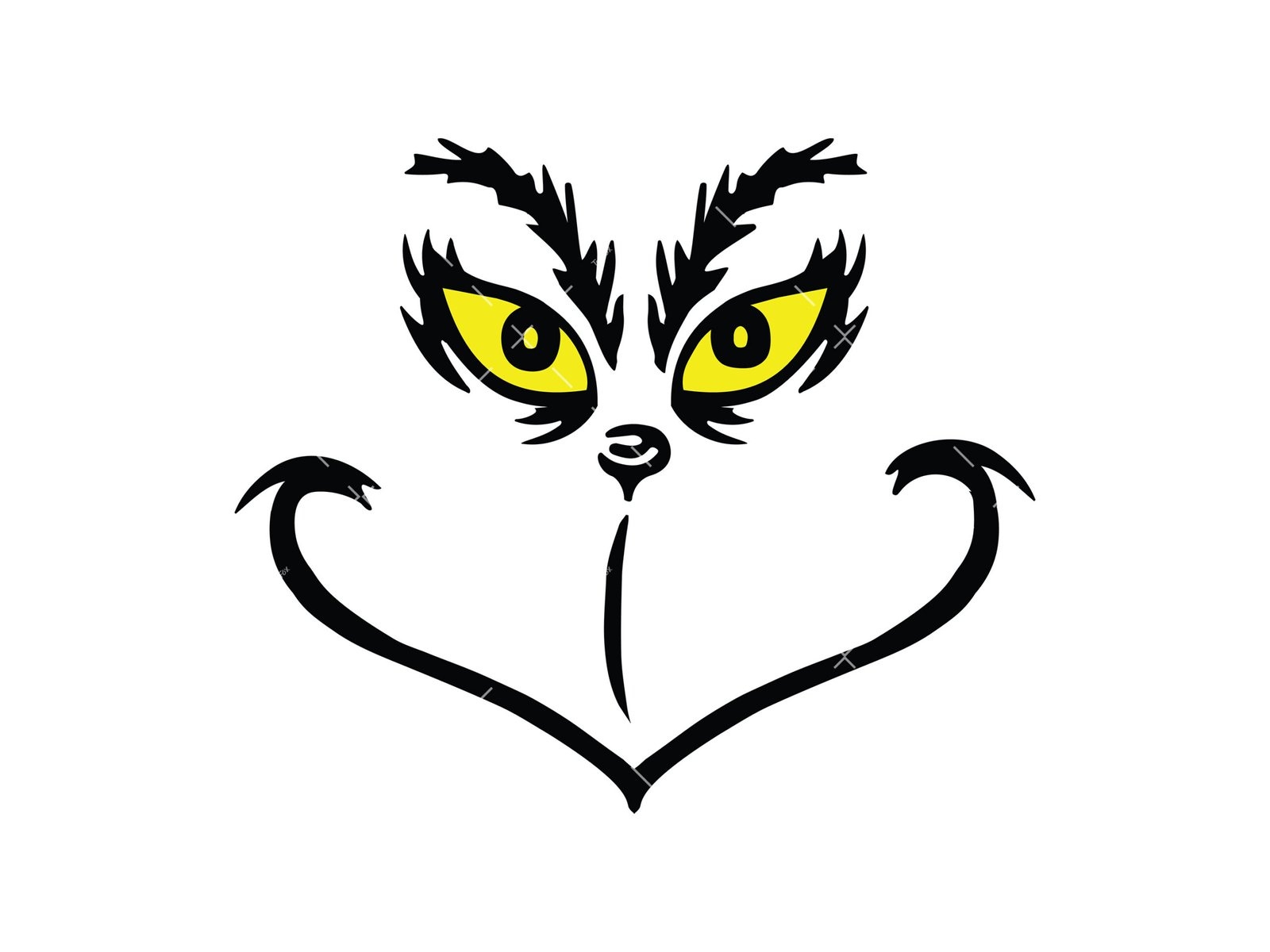 Free Printable Grinch Face Template FREE Printable A Z