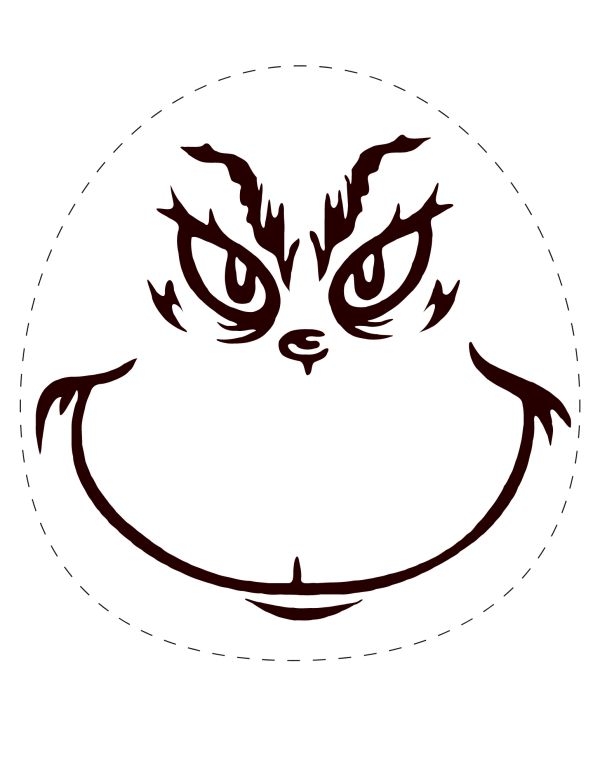 Free Printable Grinch Face Template Free Printable Templates