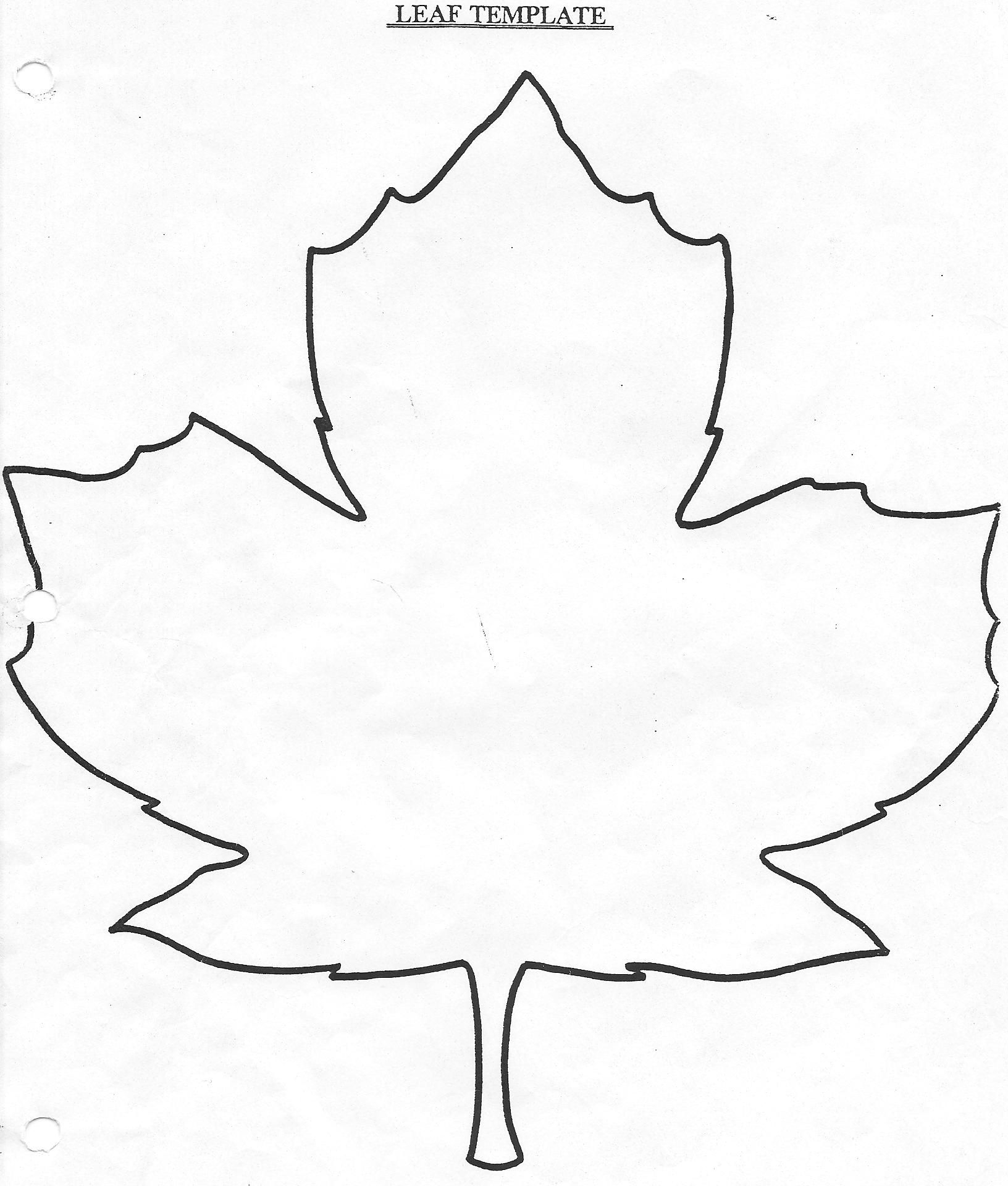 Free Printable Large Leaf Template Printable Templates
