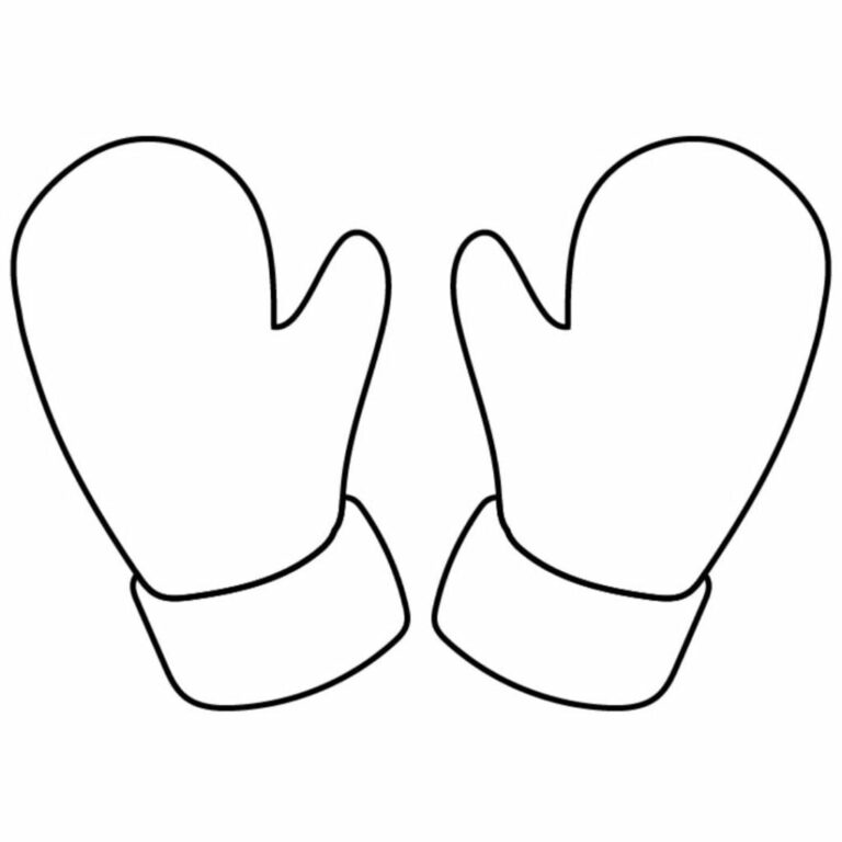Free Printable Mitten Template Free Printable Templates