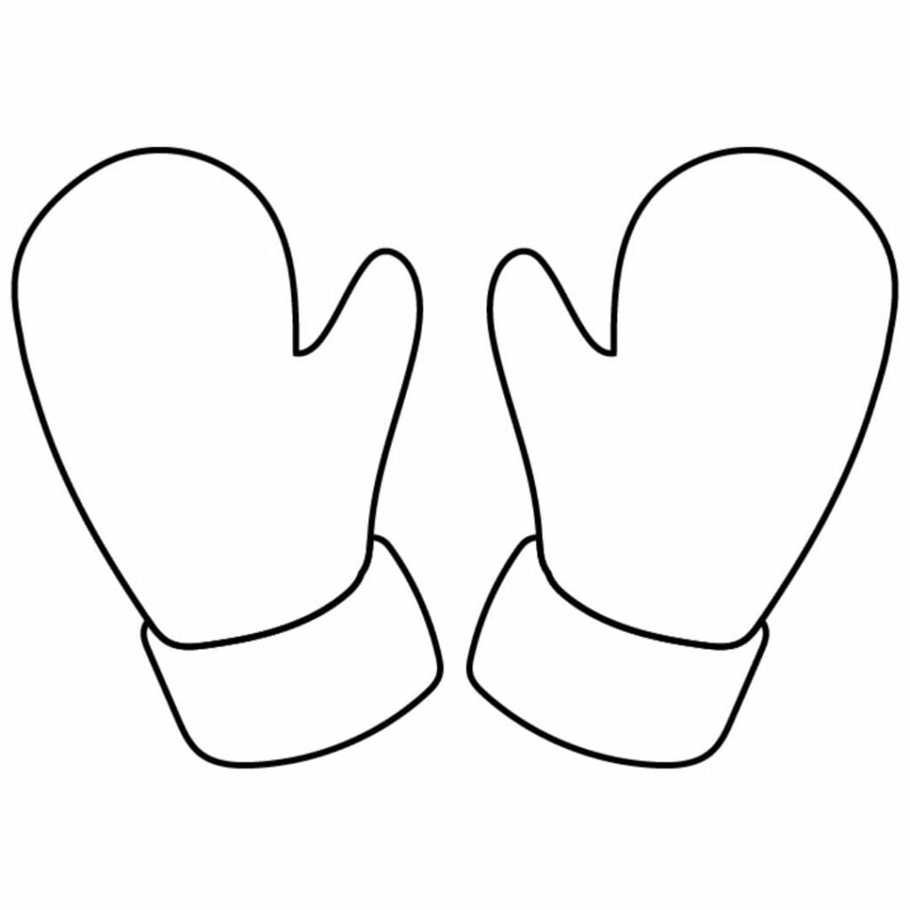 Free Printable Mitten Template Free Printable Templates